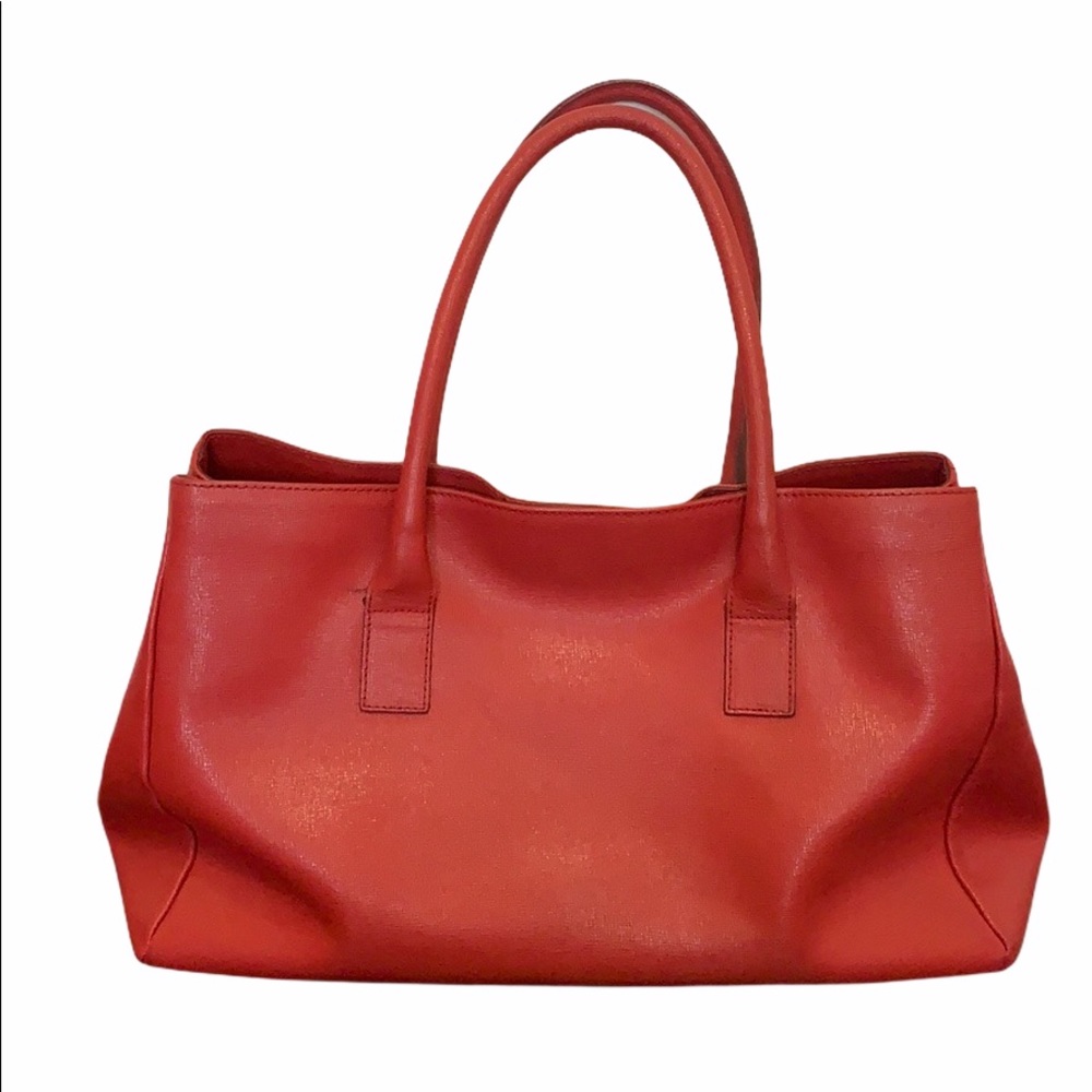 🔴SOLD🔴 Furla Red Leather Appaloosa Tote - Picture 3 of 10